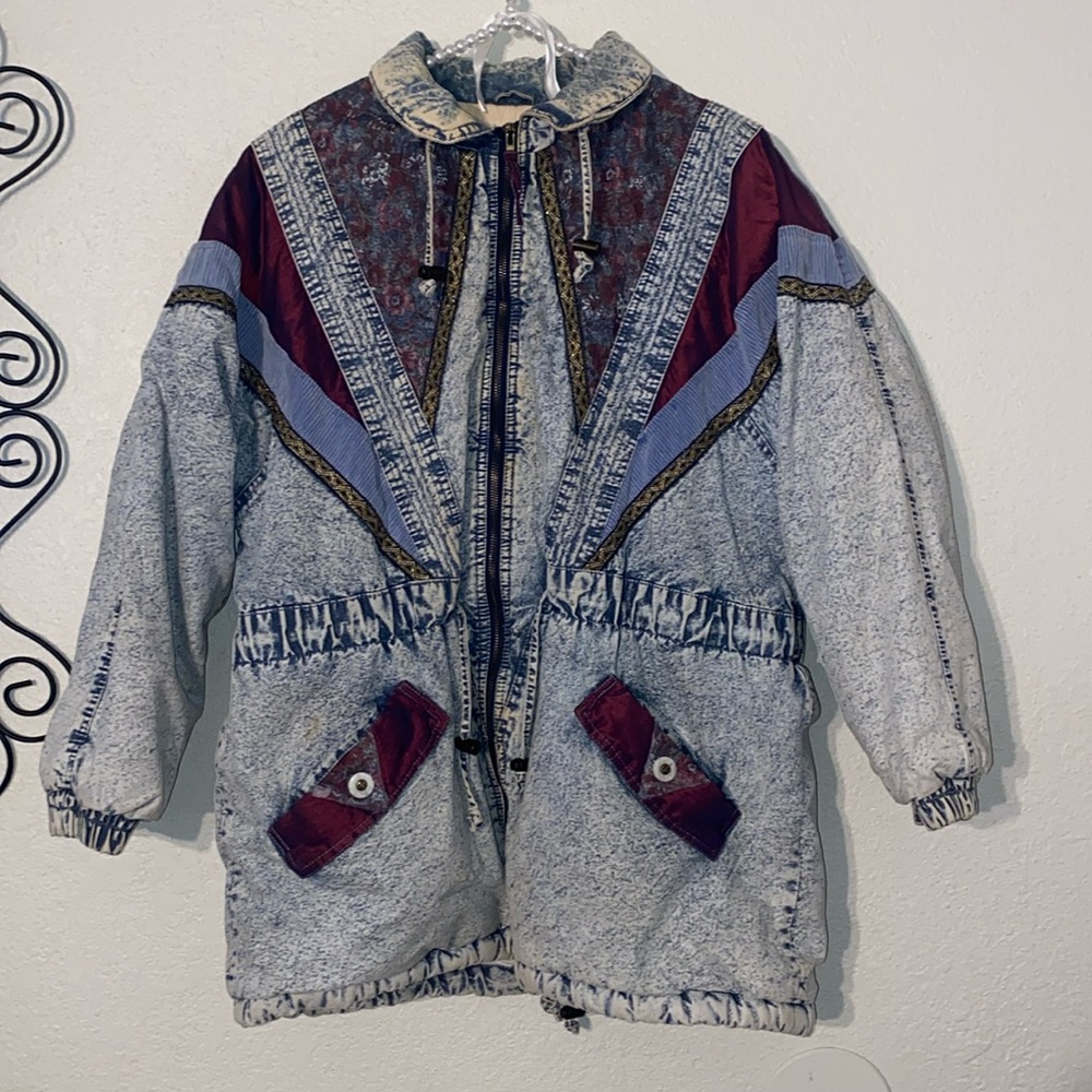 Vintage 80s Rock Creek Womens Large Jacket Denim
Oversized Acid Wash